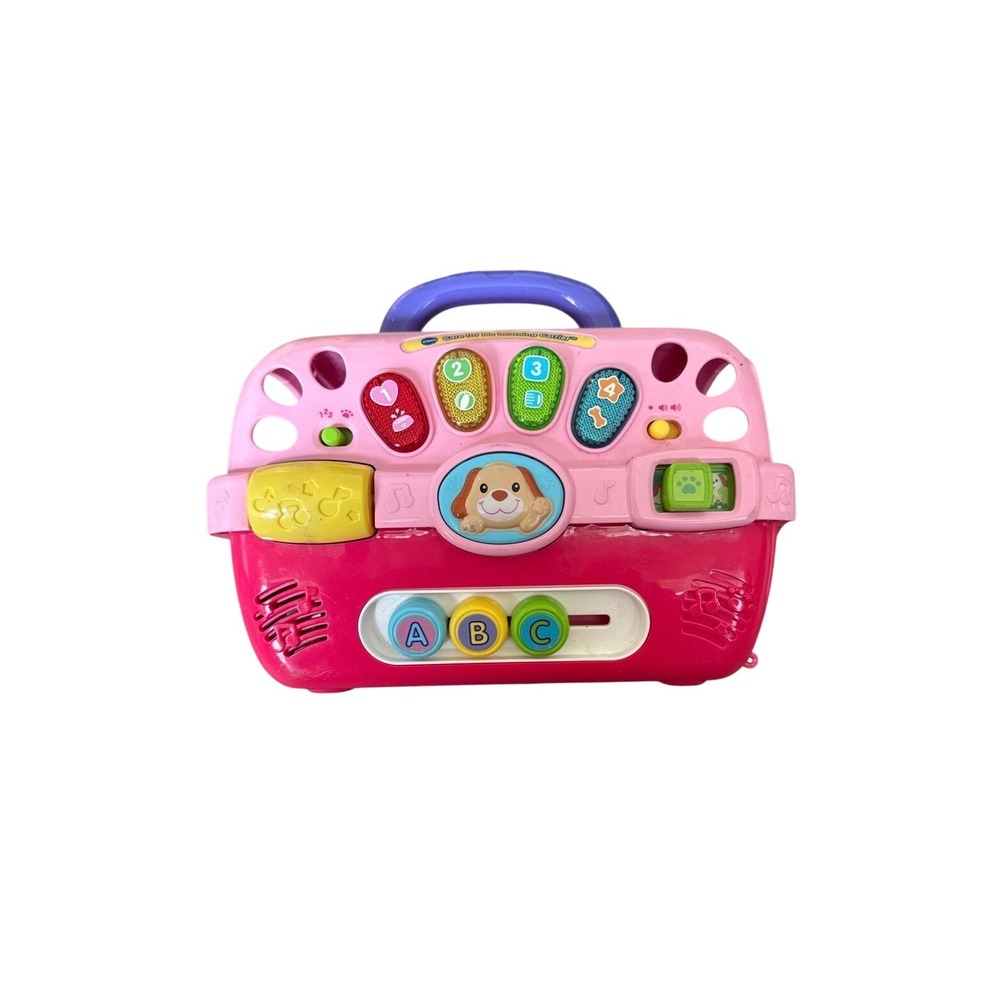 VTech Care for‎ Me Learning Carrier Pink Toddler Interactive Puppy Toy 80-191500